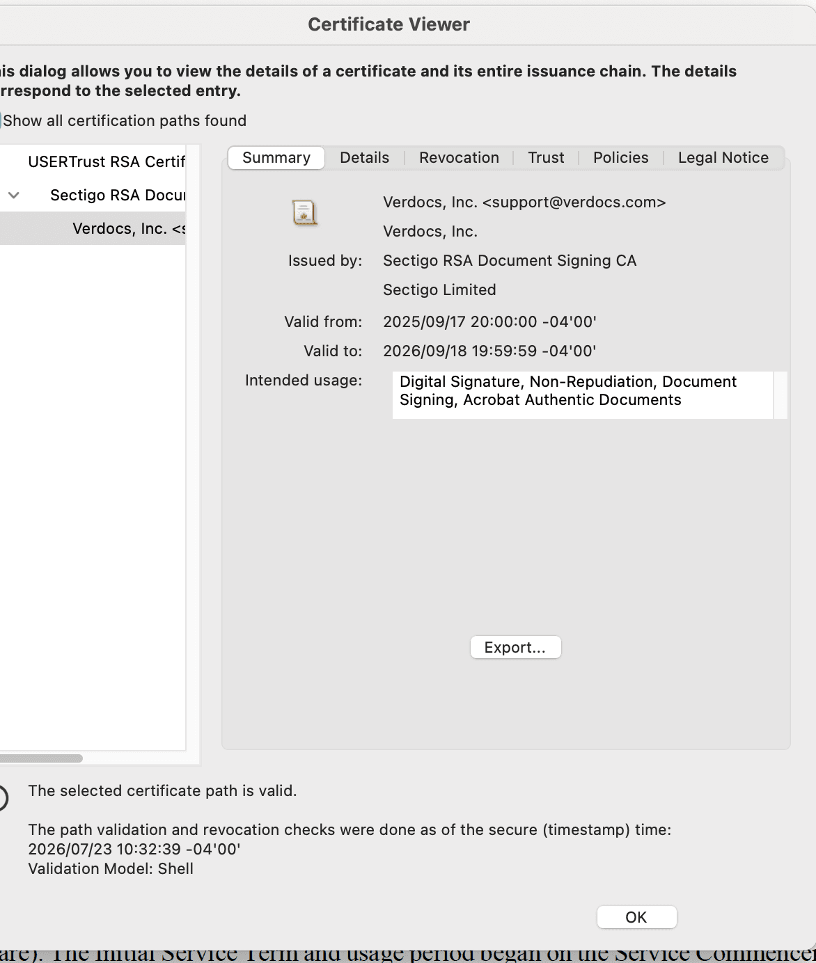 Certificate Viewer